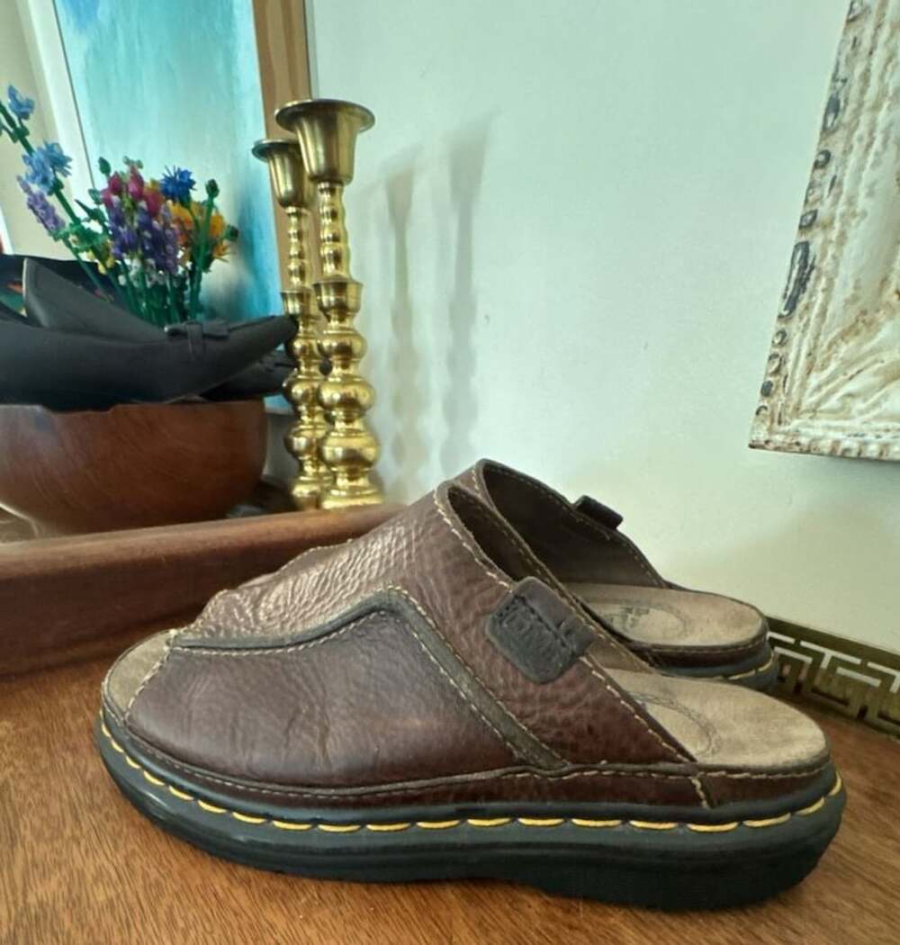 Dr. Martens Slide Sandals Size  7 Brown Leather